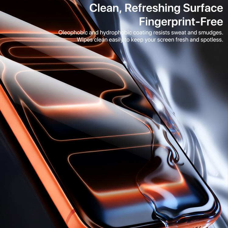 For iPhone Air TOTU AB-059 Screen Printed Dustproof Privacy Tempered Glass Film