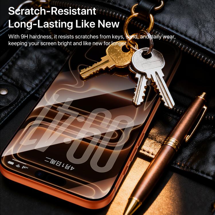 For iPhone Air TOTU AB-059 Screen Printed Dustproof Privacy Tempered Glass Film