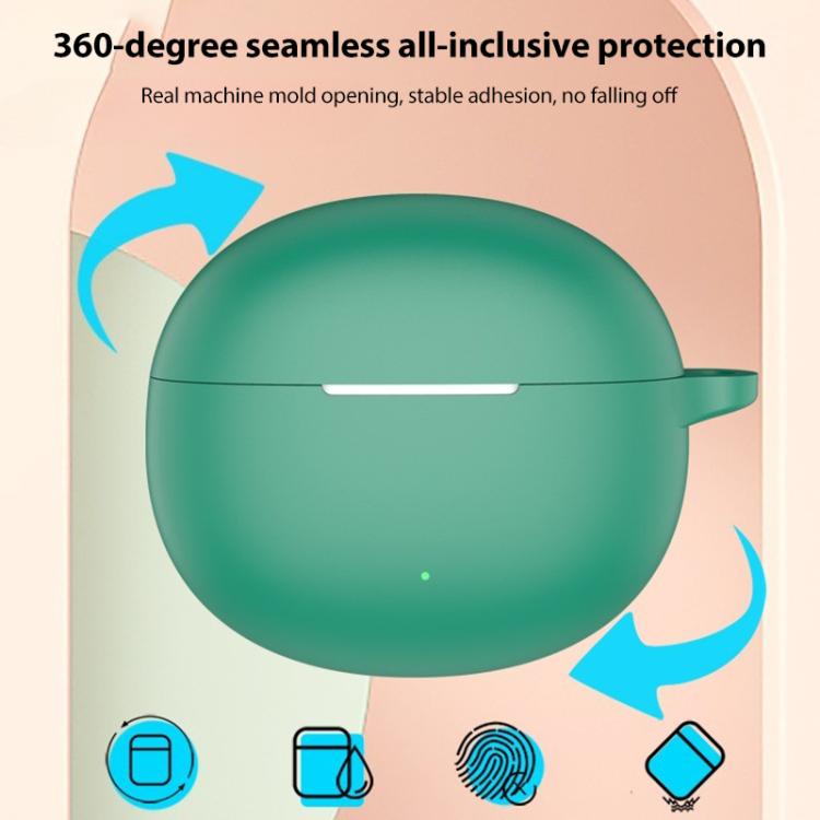 For vivo iQOO TWS Air3 Solid Color Silicone Earphone Protective Cover with Hook