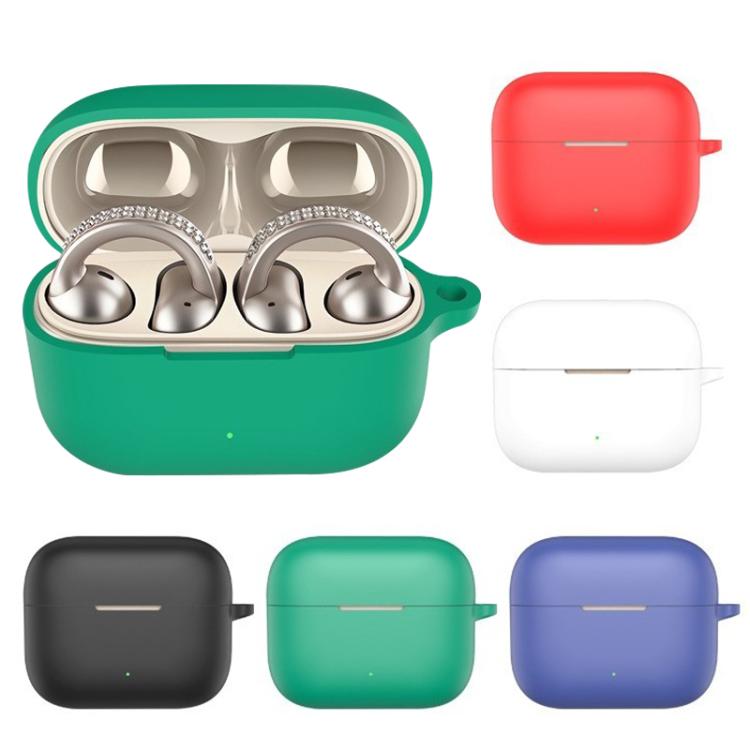 For Motorola Moto Buds Clip Solid Color Silicone Earphone Protective Cover with Hook