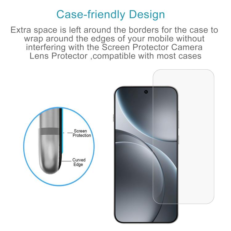For OPPO Find X9 10pcs 0.18mm High Aluminum Tempered Glass Film, Support Fingerprint Unlocking
