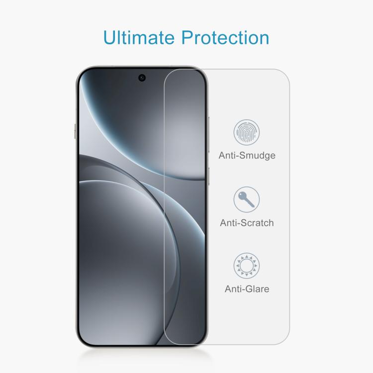 For OPPO Find X9 10pcs 0.18mm High Aluminum Tempered Glass Film, Support Fingerprint Unlocking