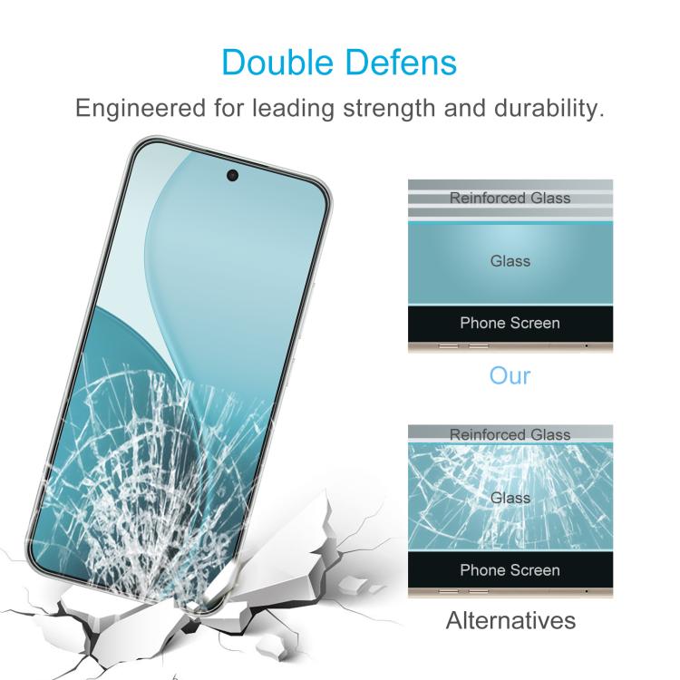 For OPPO F33 5G 10pcs 0.18mm High Aluminum Tempered Glass Film, Support Fingerprint Unlocking