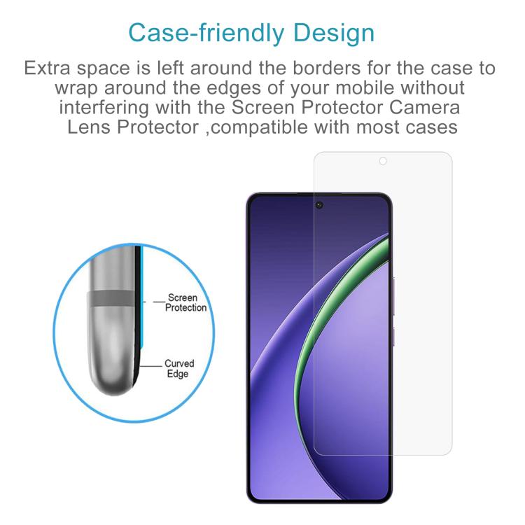 For OPPO K14 Turbo Pro 5G 10pcs 0.18mm High Aluminum Tempered Glass Film, Support Fingerprint Unlocking