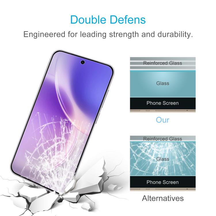 For vivo X300 10pcs 0.18mm High Aluminum Tempered Glass Film, Support Fingerprint Unlocking