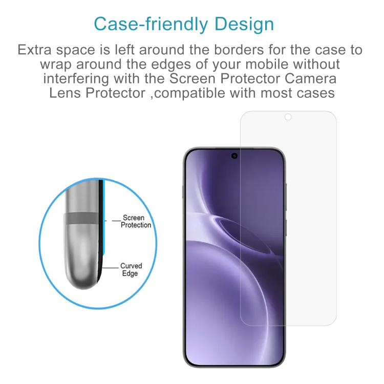 For vivo X300 Pro 10pcs 0.18mm High Aluminum Tempered Glass Film, Support Fingerprint Unlocking