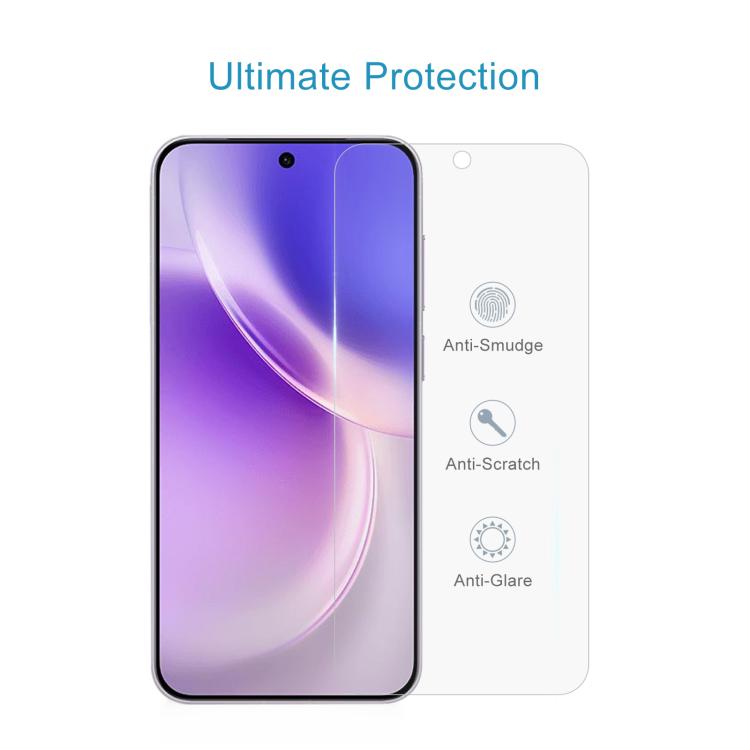 For vivo X300 50pcs 0.18mm High Aluminum Tempered Glass Film, Support Fingerprint Unlocking