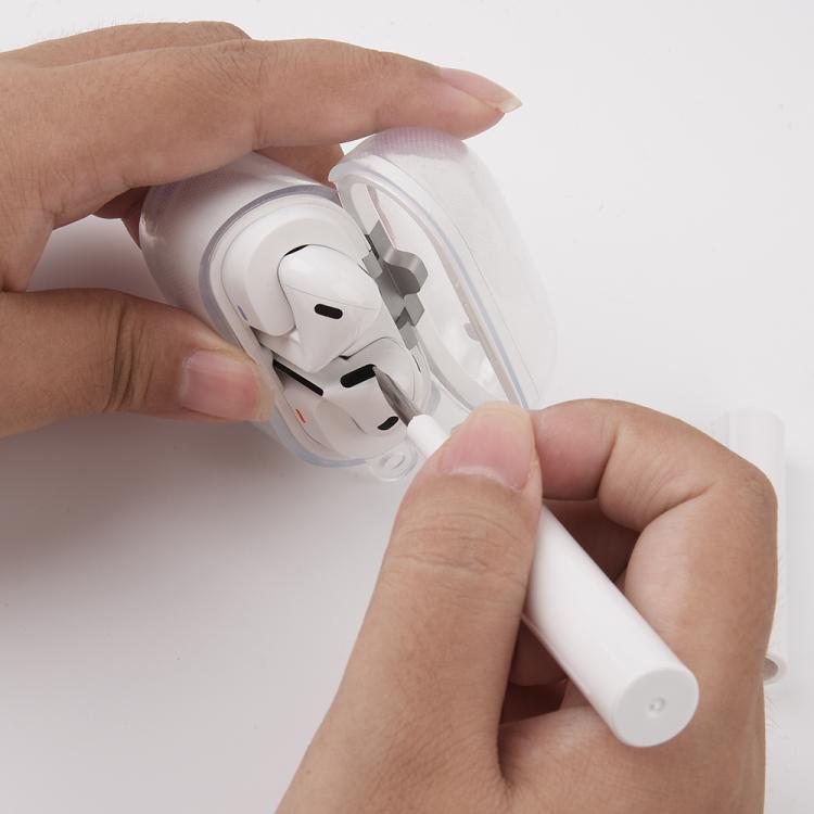 For Samsung Galaxy Buds3 / 3 Pro Transparent TPU Earphone Case Cleaning Pen Set