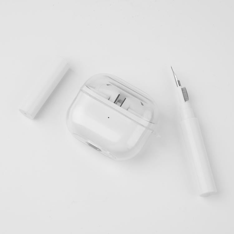 For Samsung Galaxy Buds3 / 3 Pro Transparent TPU Earphone Case Cleaning Pen Set
