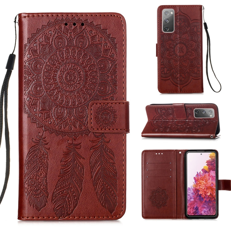 For Samsung Galaxy S20 FE Dream Catcher Printing Horizontal Flip Leather Case with Holder & Card Slots & Wallet & Lanyard