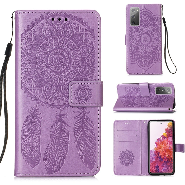 For Samsung Galaxy S20 FE 5G Dream Catcher Printing Horizontal Flip Leather Case with Holder & Card Slots & Wallet & Lanyard