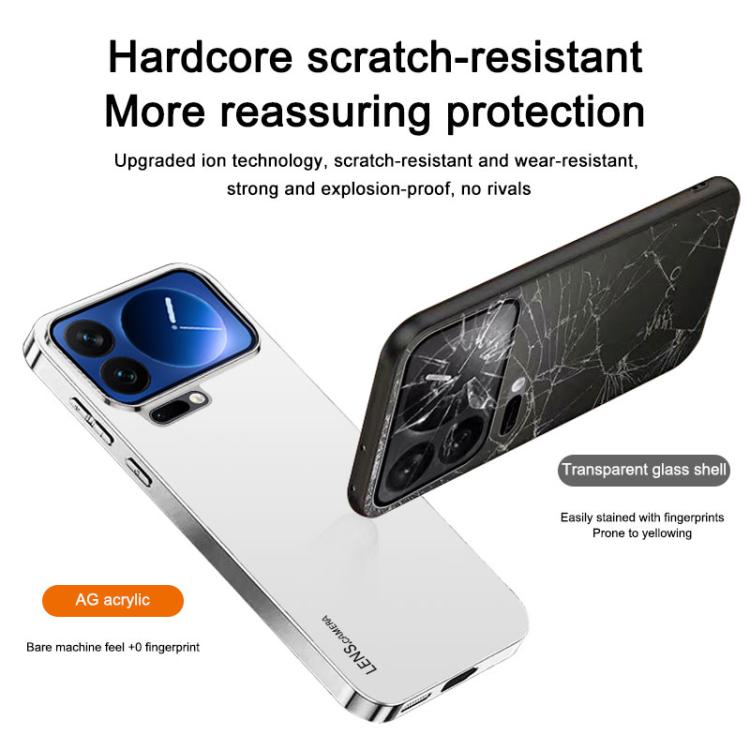 For Xiaomi 17 Pro Max AG Frosted Electroplating Acrylic Phone Case