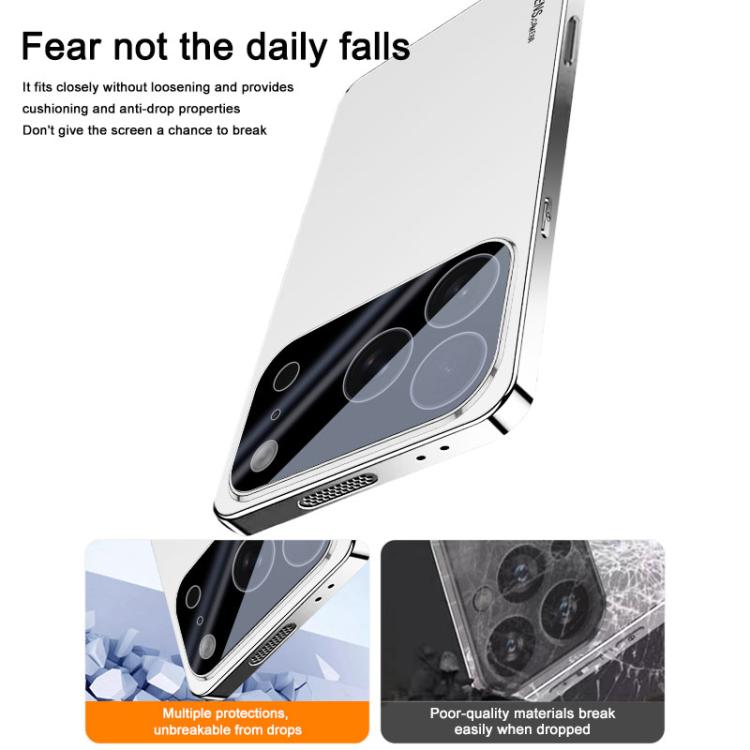For iPhone 17 Pro AG Frosted Electroplating Acrylic Phone Case