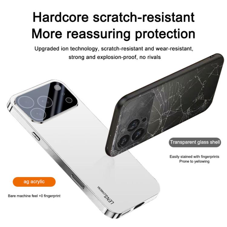 For iPhone 17 Pro AG Frosted Electroplating Acrylic Phone Case