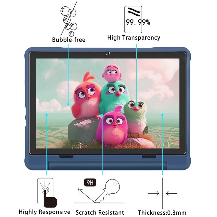 For UEMXDOX K106A 10.1 inch 9H 0.3mm Explosion-proof Tempered Glass Film
