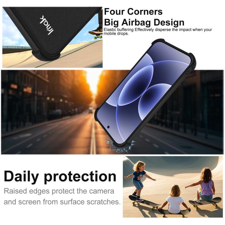 For Xiaomi 17 imak Shockproof Airbag TPU Phone Case - Matte Black