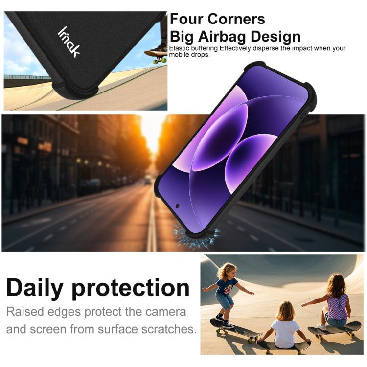 For Xiaomi 17 Pro imak Shockproof Airbag TPU Phone Case - Matte Black