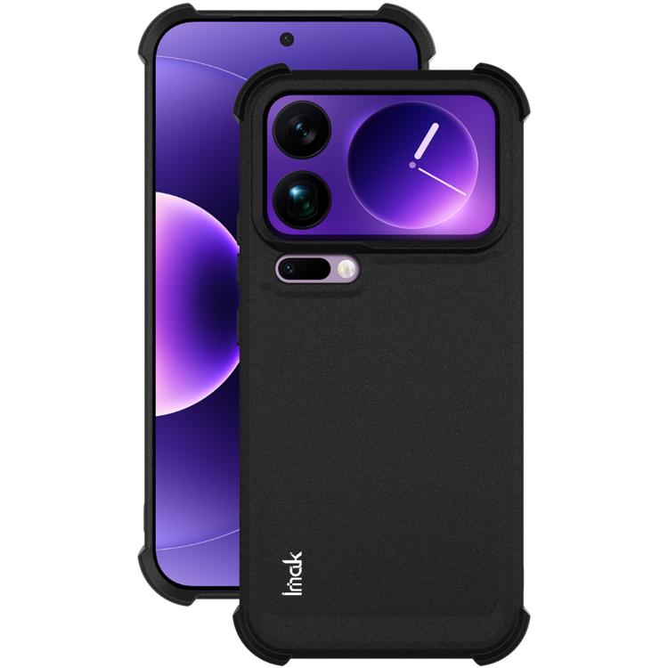 For Xiaomi 17 Pro Max imak Shockproof Airbag TPU Phone Case - Matte Black