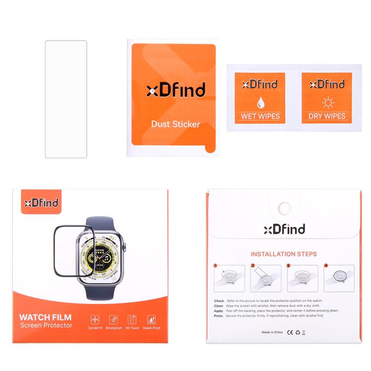 For Fitbit Ace 2 5pcs xDfind Soft Hydrogel Film Full Cover Watch Front Protector