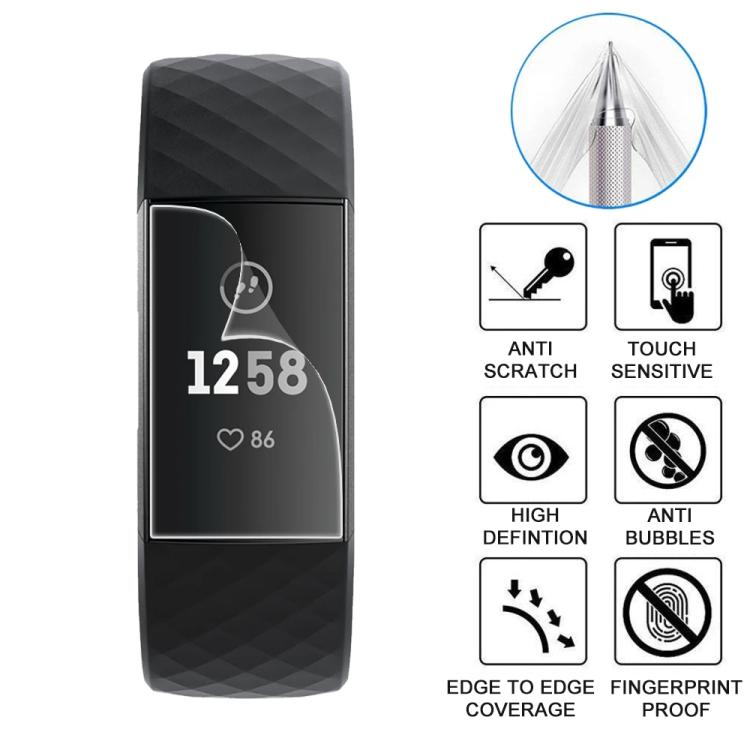 For Fitbit Charge 3 5pcs xDfind Soft Hydrogel Film Full Cover Watch Front Protector