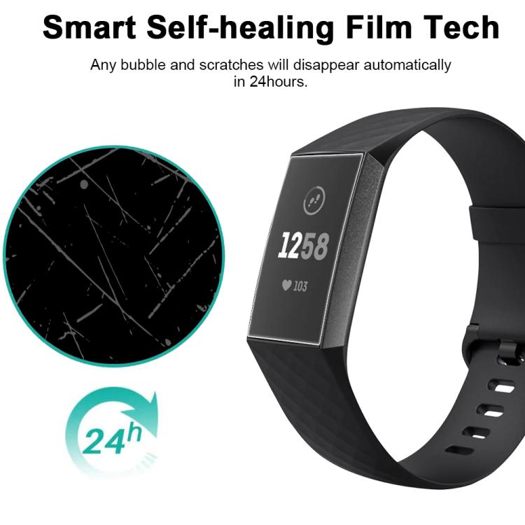For Fitbit Charge 3 5pcs xDfind Soft Hydrogel Film Full Cover Watch Front Protector