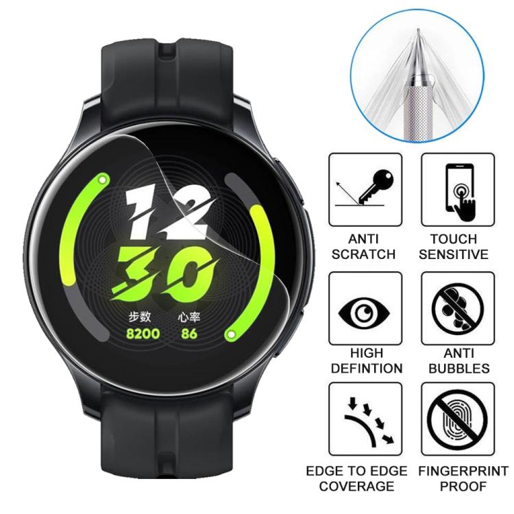 For Realme Watch T1 5pcs xDfind Soft Hydrogel Film Full Cover Watch Front Protector