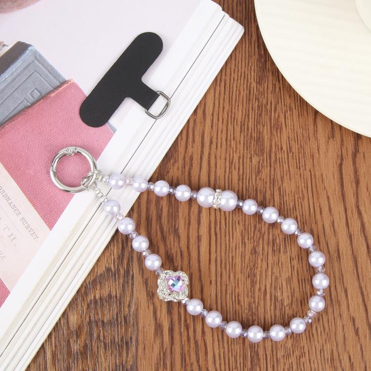Four-leaf Clover Bead Chain Phone Anti-lost Short Lanyard