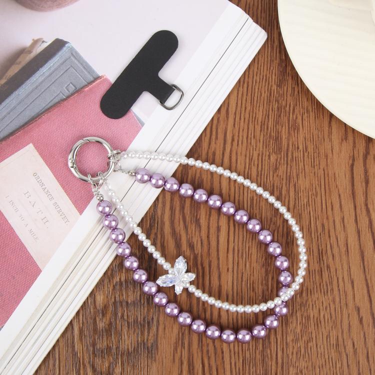 Double String Bead Chain Phone Anti-lost Short Lanyard