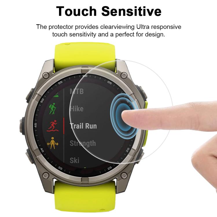 For Garmin Fenix 8 51mm 5pcs xDfind Soft Hydrogel Film Full Cover Watch Front Protector