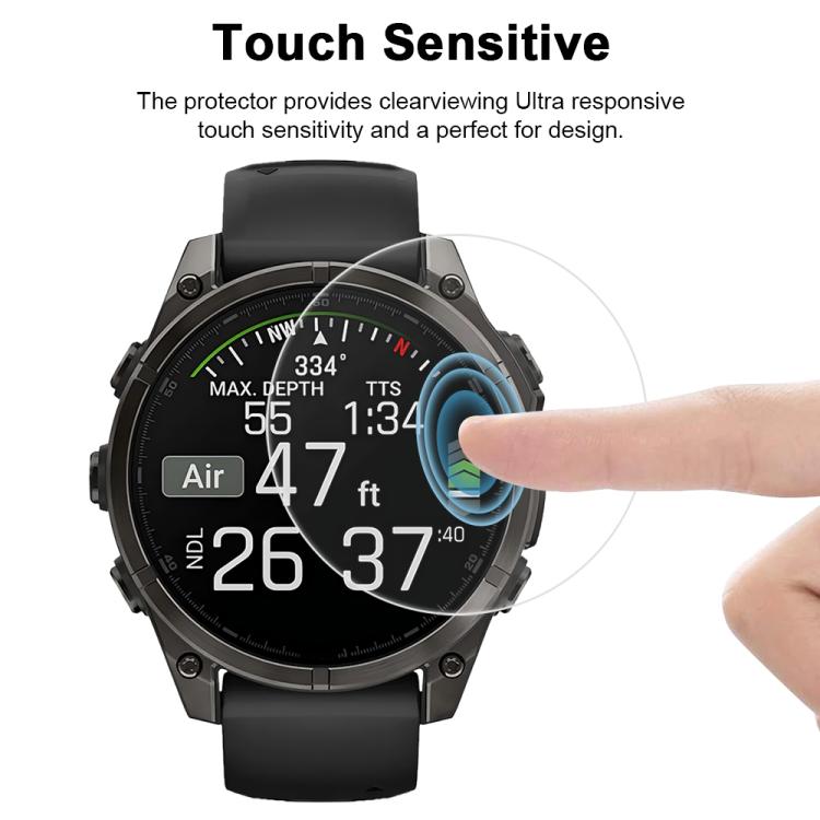 For Garmin Fenix 8 47mm 5pcs xDfind Soft Hydrogel Film Full Cover Watch Front Protector