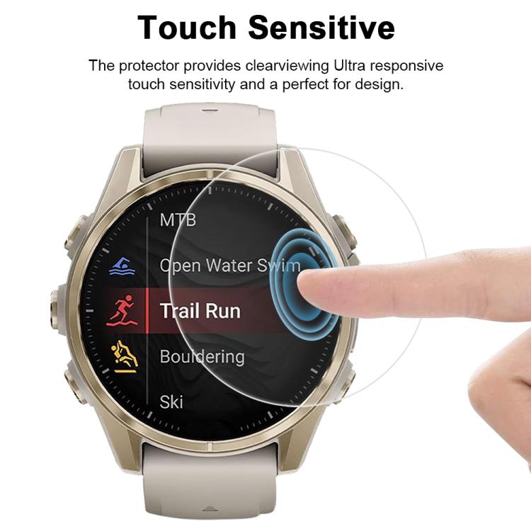 For Garmin Fenix 8 43mm 5pcs xDfind Soft Hydrogel Film Full Cover Watch Front Protector