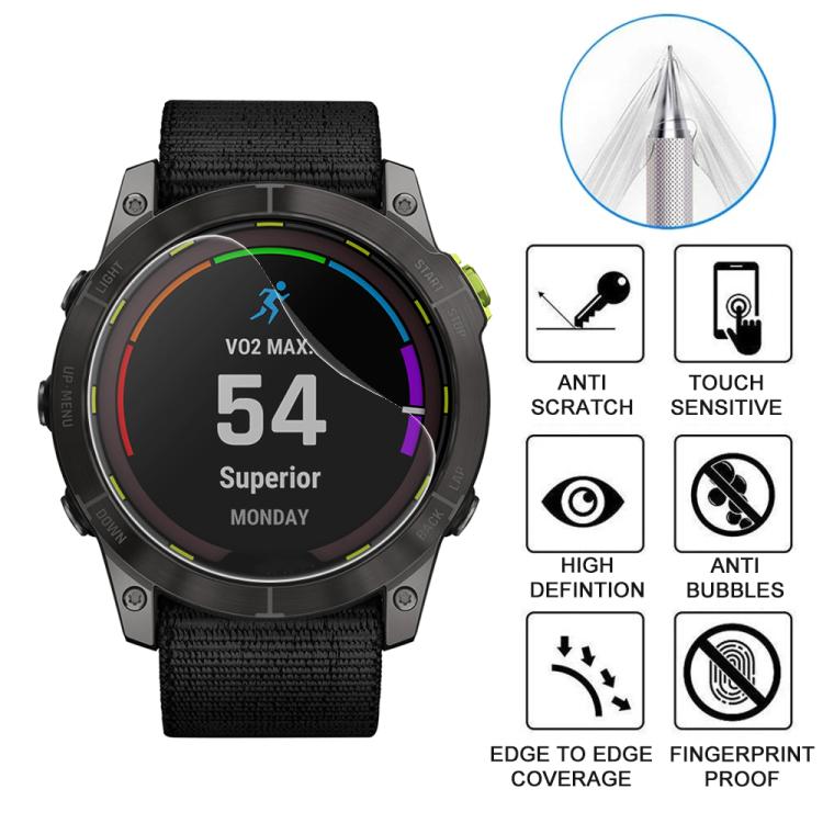 For Garmin Enduro 2 5pcs xDfind Soft Hydrogel Film Full Cover Watch Front Protector