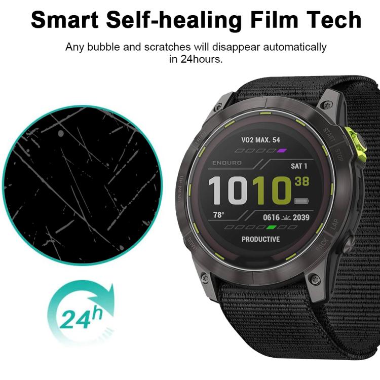 For Garmin Enduro 2 5pcs xDfind Soft Hydrogel Film Full Cover Watch Front Protector
