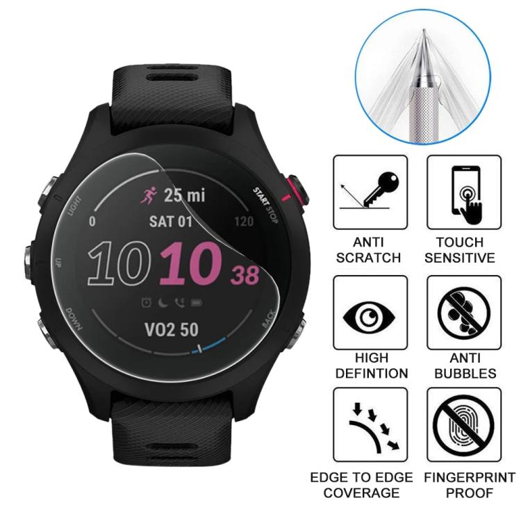 For Garmin Forerunner 255s 5pcs xDfind Soft Hydrogel Film Full Cover Watch Front Protector