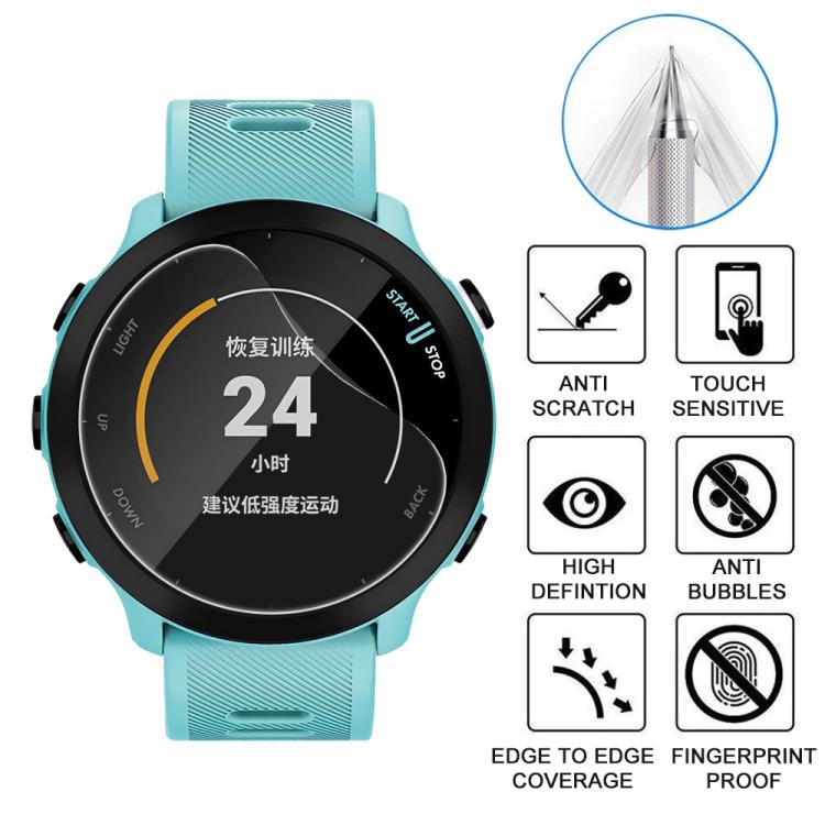 For Garmin Forerunner 158 5pcs xDfind Soft Hydrogel Film Full Cover Watch Front Protector