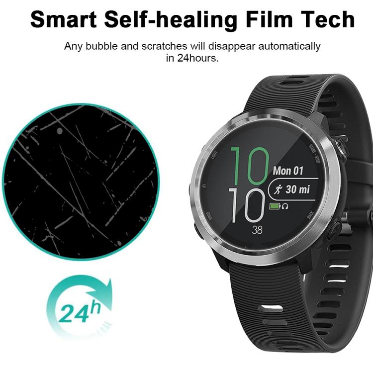 For Garmin Forerunner 645 5pcs xDfind Soft Hydrogel Film Full Cover Watch Front Protector