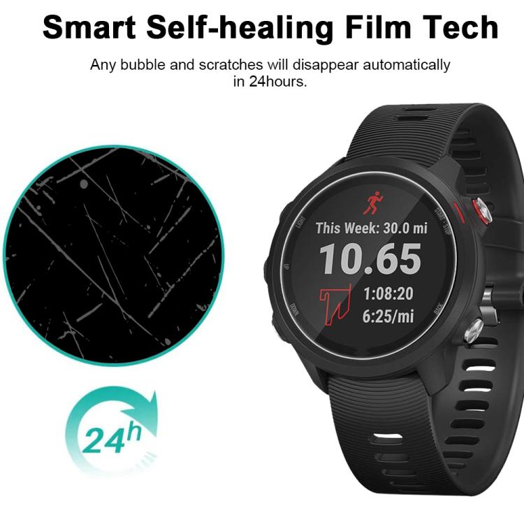 For Garmin Forerunner 245 / 245M 5pcs xDfind Soft Hydrogel Film Full Cover Watch Front Protector