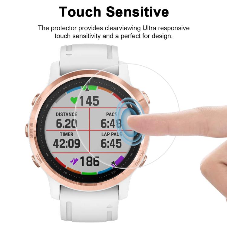 For Garmin Fenix 6S / 6S Pro 5pcs xDfind Soft Hydrogel Film Full Cover Watch Front Protector