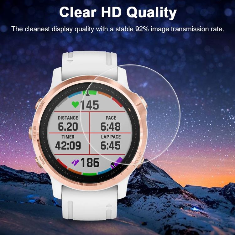 For Garmin Fenix 6S / 6S Pro 5pcs xDfind Soft Hydrogel Film Full Cover Watch Front Protector