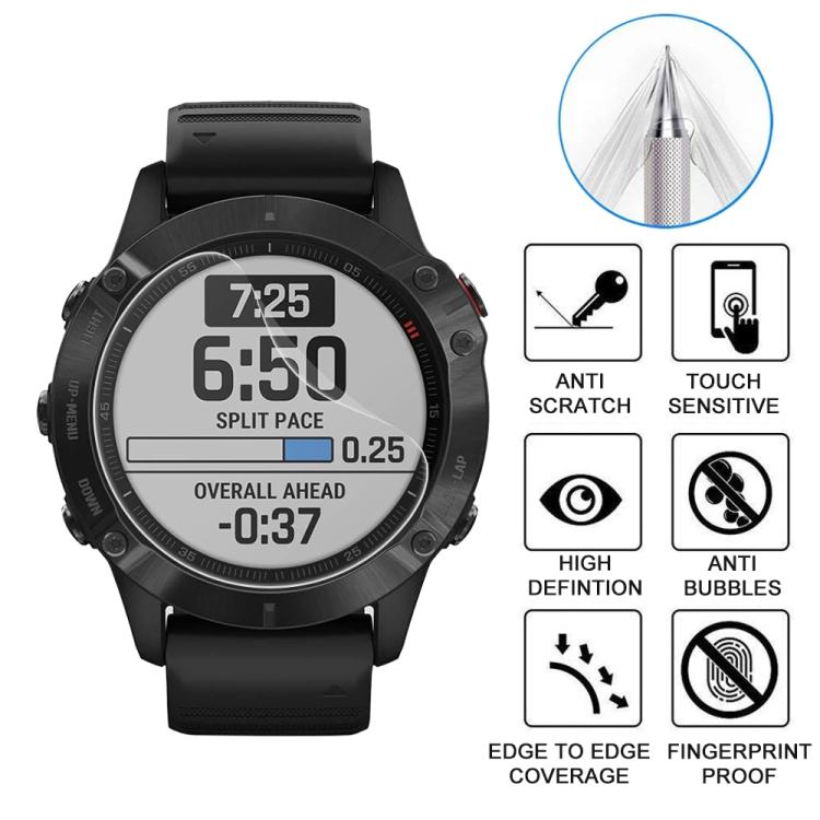 For Garmin Fenix 6 Pro 5pcs xDfind Soft Hydrogel Film Full Cover Watch Front Protector