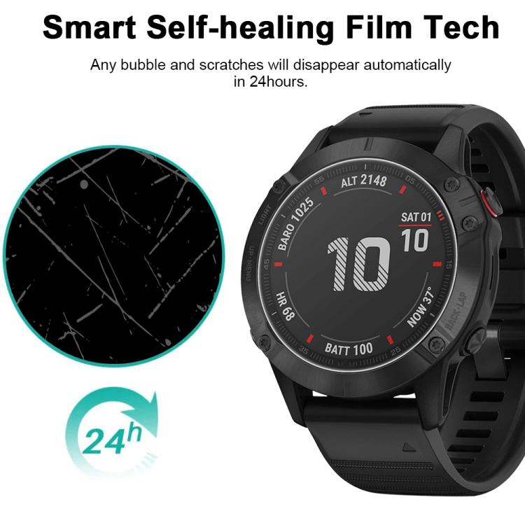 For Garmin Fenix 6 Pro 5pcs xDfind Soft Hydrogel Film Full Cover Watch Front Protector
