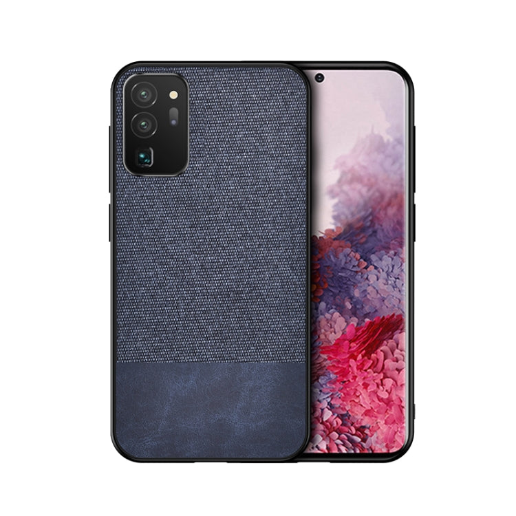 For Samsung Galaxy S20 FE Shockproof Splicing PU + Cloth Protective Case