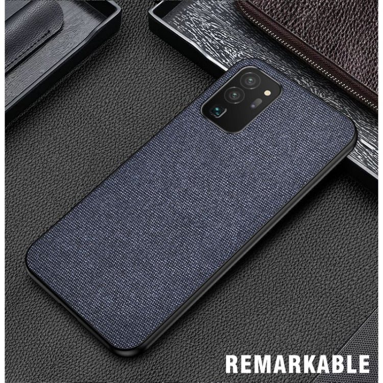 For Samsung Galaxy S20 FE Shockproof Splicing PU + Cloth Protective Case