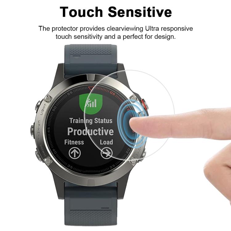 For Garmin Fenix 5 5pcs xDfind Soft Hydrogel Film Full Cover Watch Front Protector