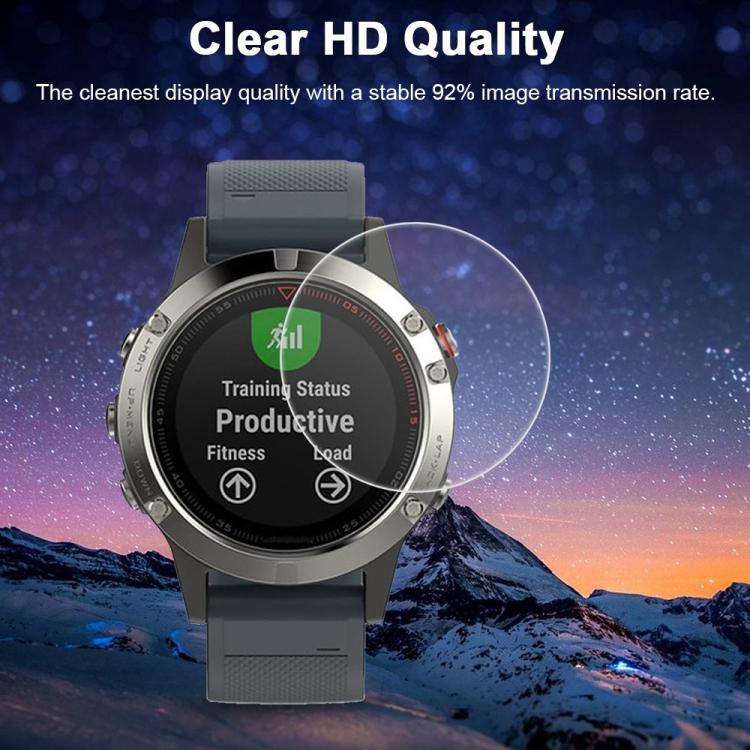 For Garmin Fenix 5 5pcs xDfind Soft Hydrogel Film Full Cover Watch Front Protector