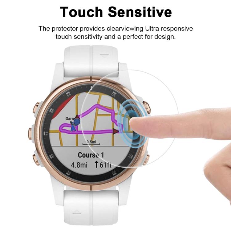 For Garmin Fenix 5s Plus 5pcs xDfind Soft Hydrogel Film Full Cover Watch Front Protector