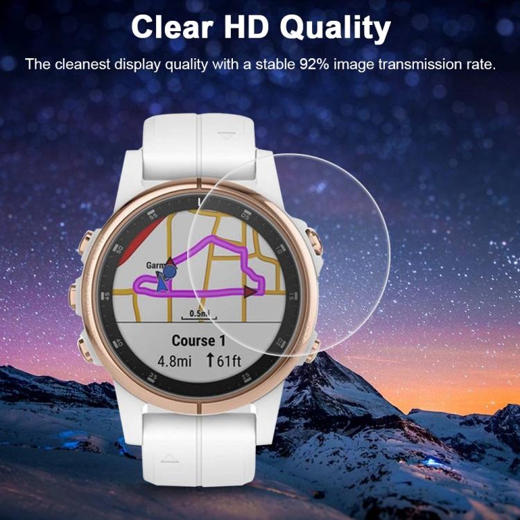For Garmin Fenix 5s Plus 5pcs xDfind Soft Hydrogel Film Full Cover Watch Front Protector