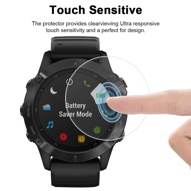 For Garmin Fenix 6 5pcs xDfind Soft Hydrogel Film Full Cover Watch Front Protector