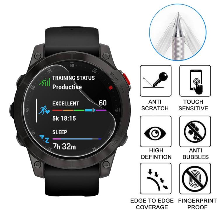 For Garmin EPIX Gen 2 5pcs xDfind Soft Hydrogel Film Full Cover Watch Front Protector