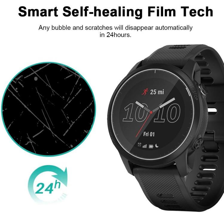 For Garmin Forerunner 945 5pcs xDfind Soft Hydrogel Film Full Cover Watch Front Protector